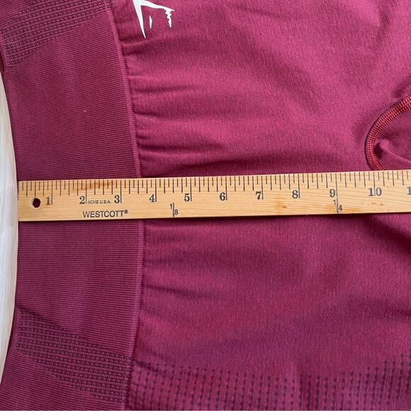 GYMSHARK the Vital Stretch Shorts in Maroon Women's Size Small - Picture 12 of 13